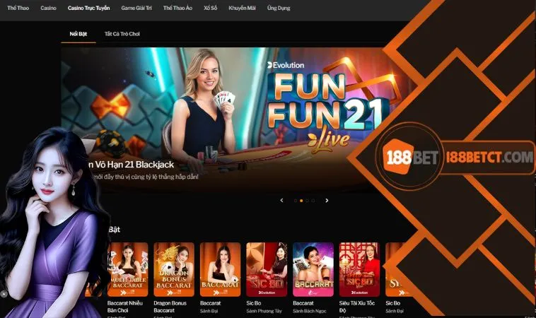 Hoàn Trả Cược Casino Trực Tuyến tại 188Bet hiện đang ở mức hấp dẫn Hoàn Trả Cược Casino Trực Tuyến tại 188Bet hiện đang ở mức hấp dẫn